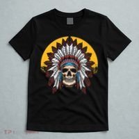 Headdress Skull Native American Heritage Native American T-Shirt thumb 5