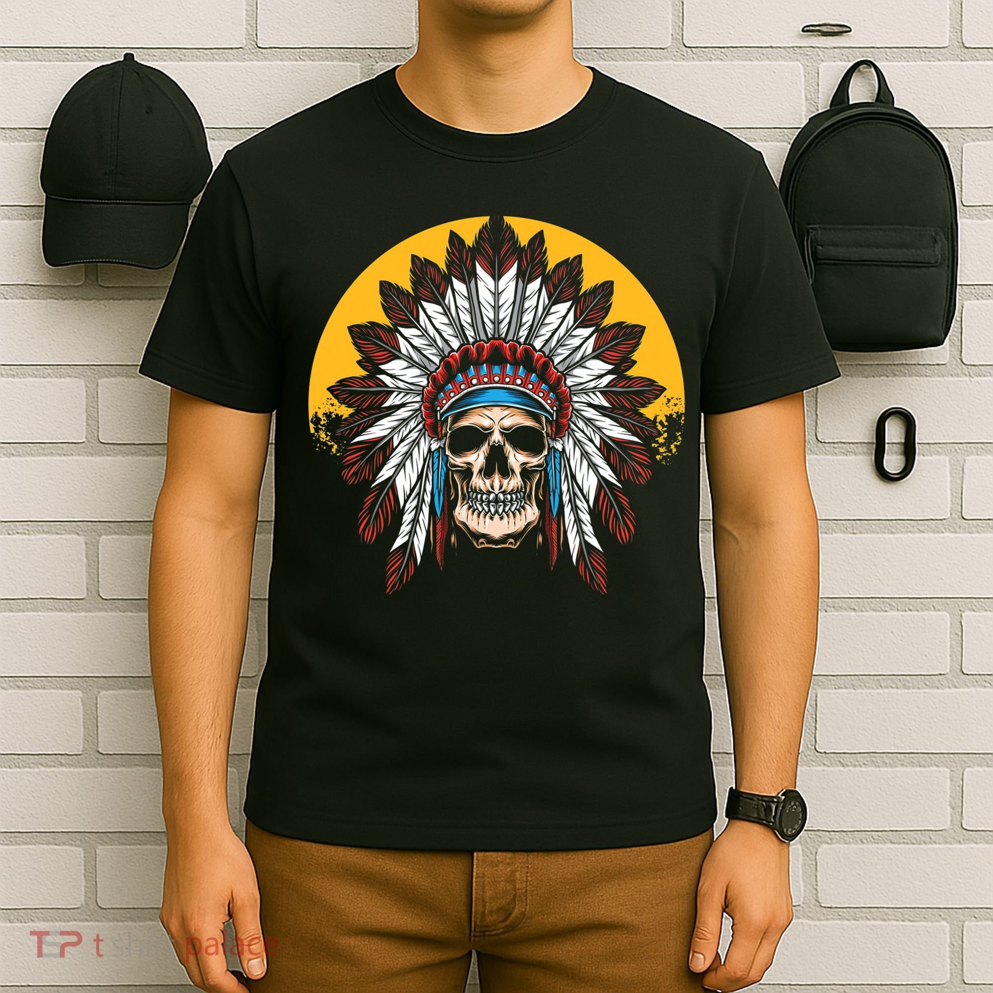 Headdress Skull Native American Heritage Native American T-Shirt