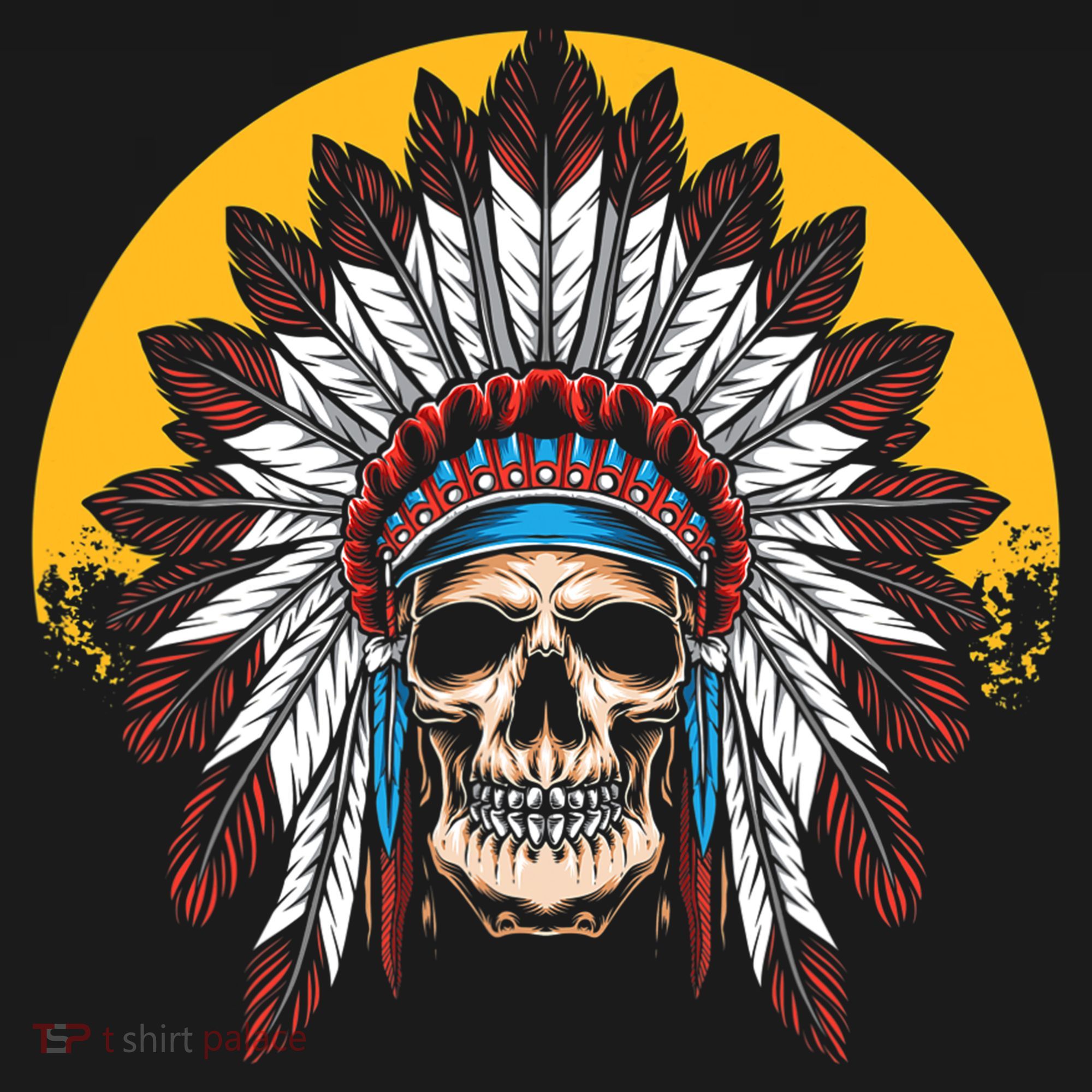 Headdress Skull Native American Heritage Native American T-Shirt
