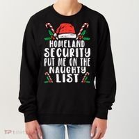 Homeland Security Naughty List Christmas Cute Gift Women's Sweatshirt thumb 0