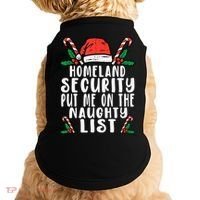 Homeland Security Naughty List Christmas Cute Gift Doggie Tank thumb 0