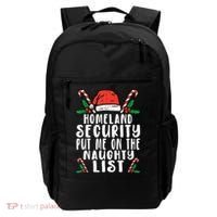 Homeland Security Naughty List Christmas Cute Gift Backpack thumb 0