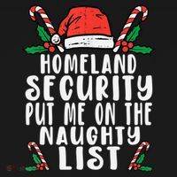 Homeland Security Naughty List Christmas Cute Gift Women's Hoodie thumb 2