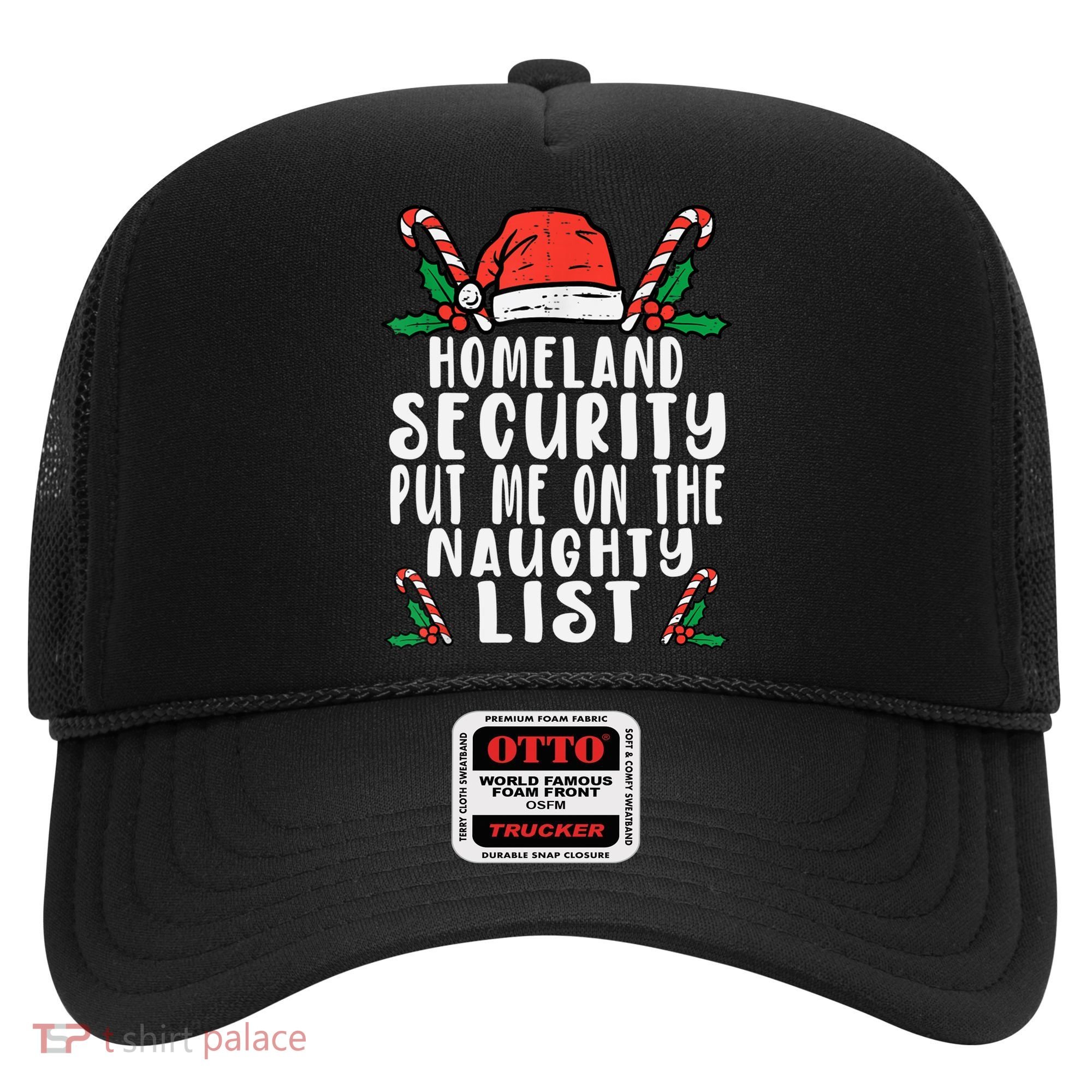 Homeland Security Naughty List Christmas Cute Gift Hat