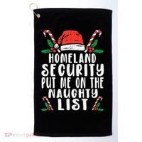 Homeland Security Naughty List Christmas Cute Gift Golf Towel thumb 0