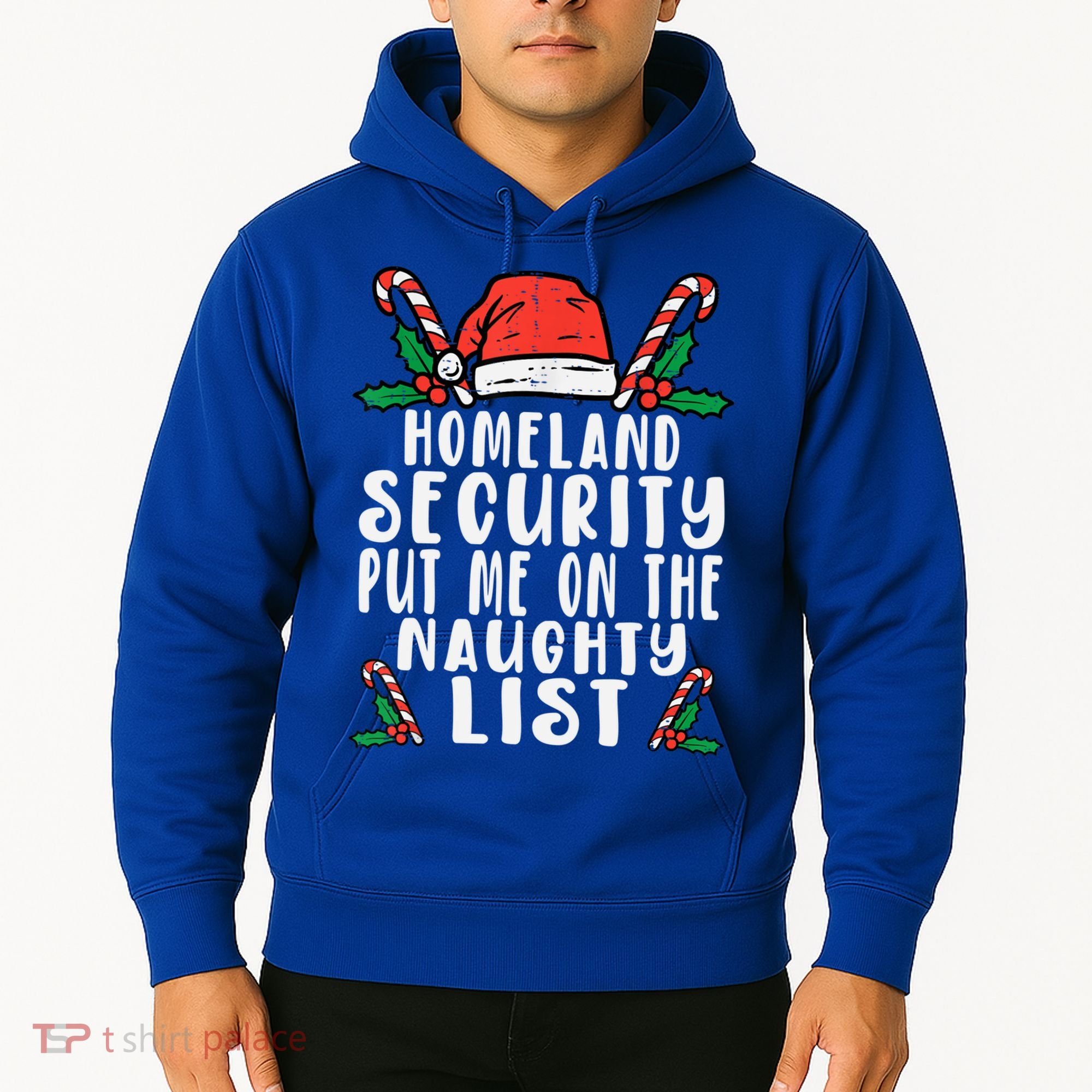 Homeland Security Naughty List Christmas Cute Gift Hoodie