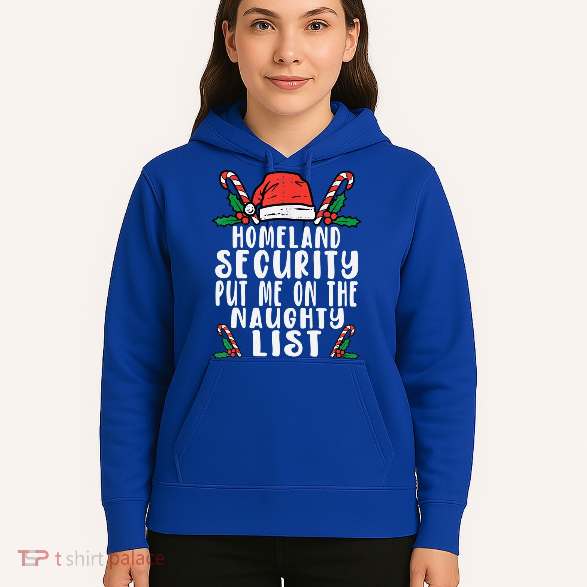 Homeland Security Naughty List Christmas Cute Gift Hoodie