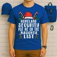 Homeland Security Naughty List Christmas Cute Gift T-Shirt thumb 6