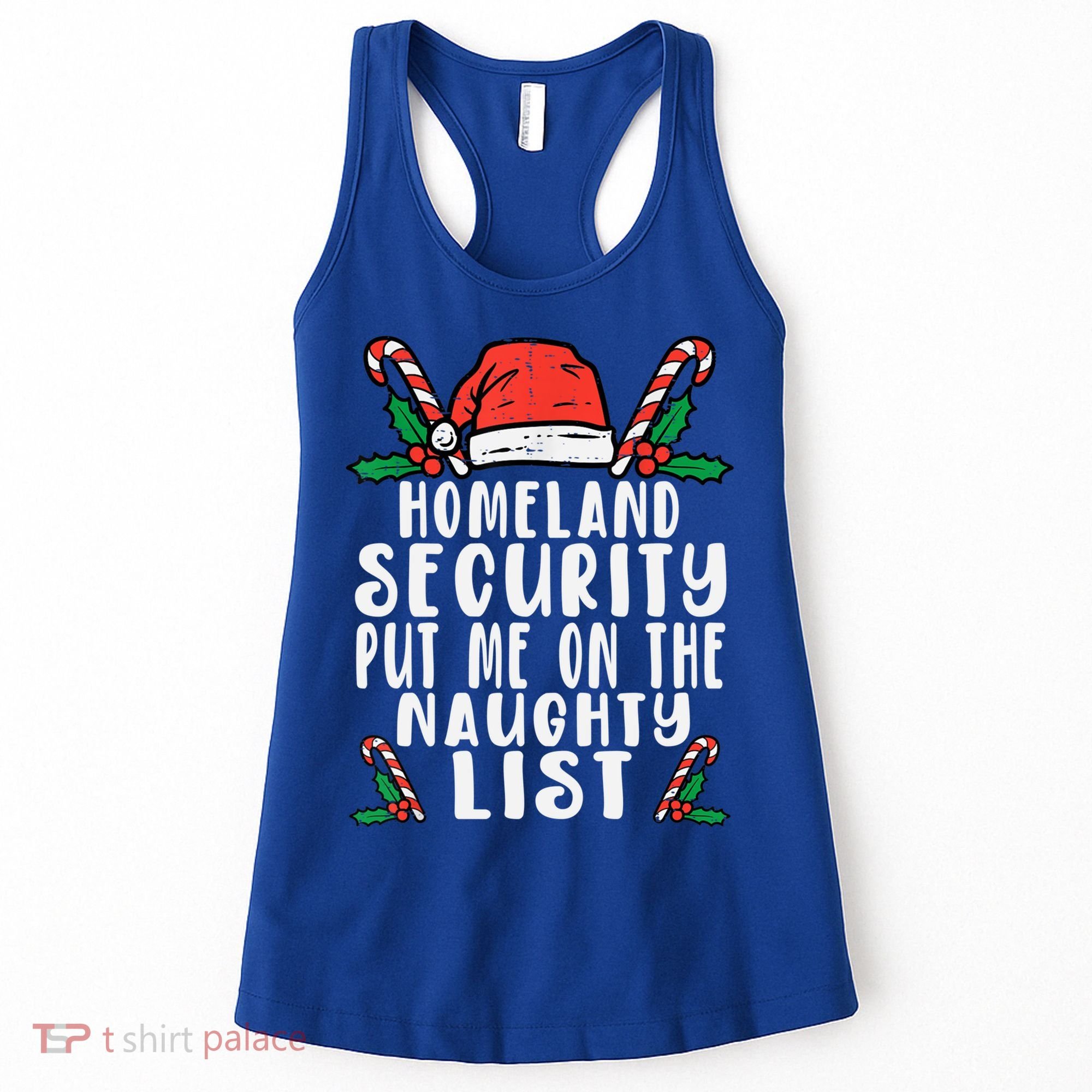 Homeland Security Naughty List Christmas Cute Gift Women's Tank Top
