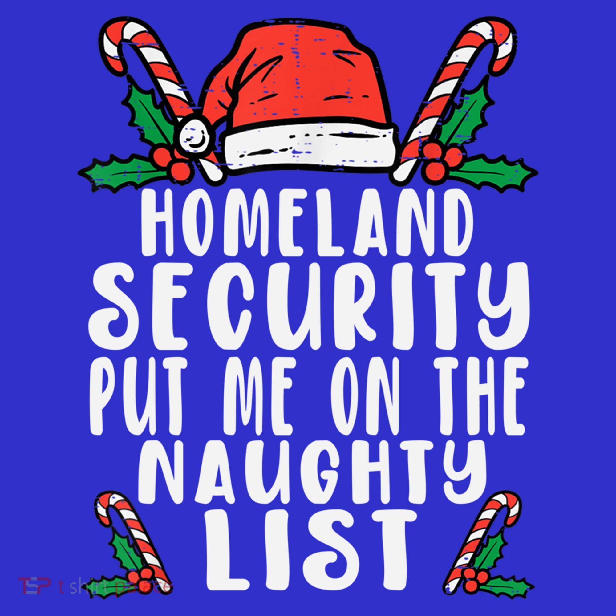 Homeland Security Naughty List Christmas Cute Gift Women's Tank Top