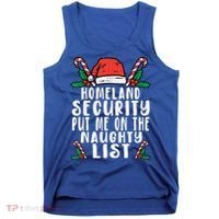 Homeland Security Naughty List Christmas Cute Gift Tank Top thumb 0