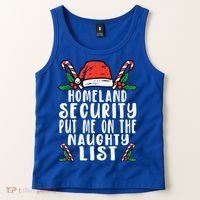 Homeland Security Naughty List Christmas Cute Gift Tank Top thumb 2