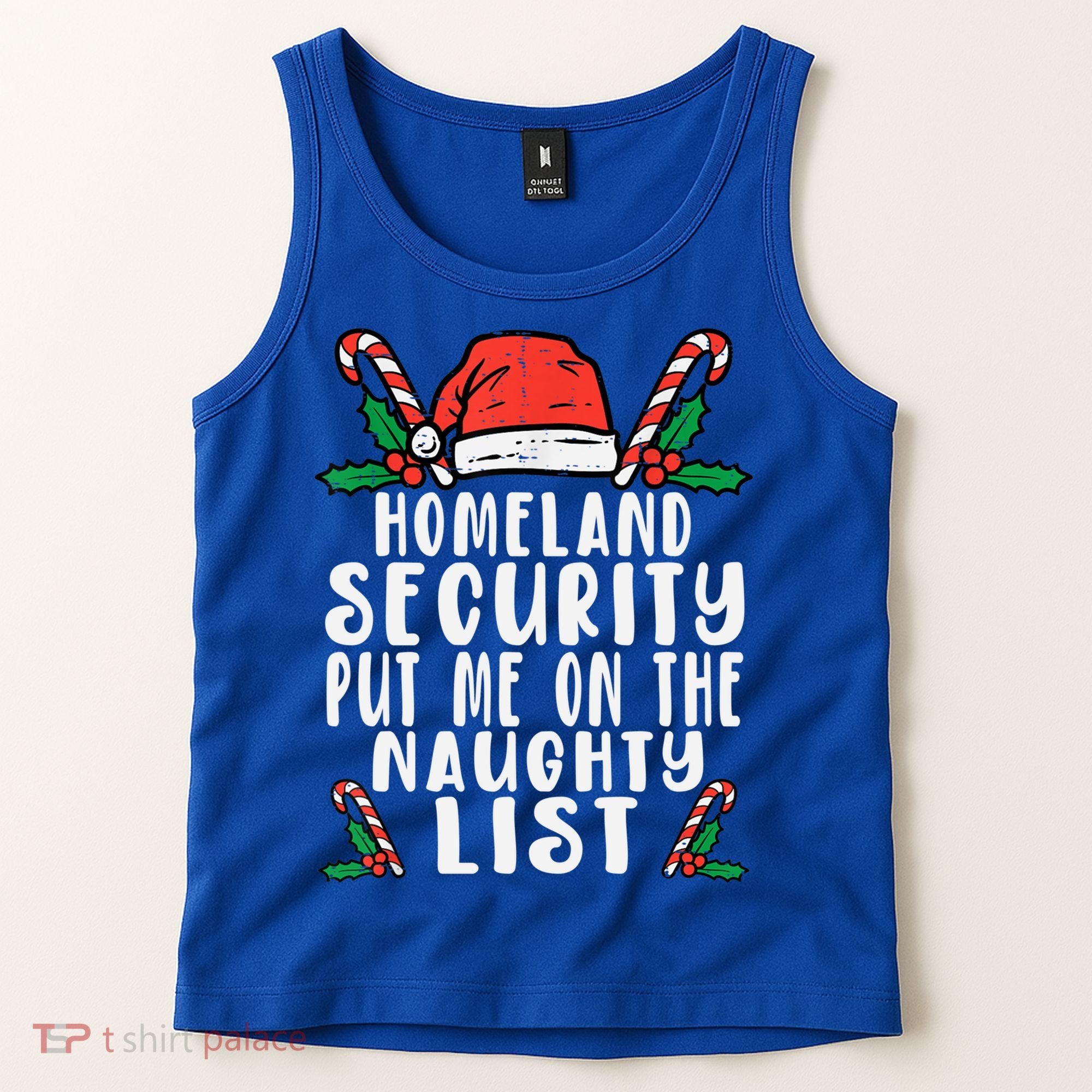 Homeland Security Naughty List Christmas Cute Gift Tank Top