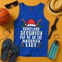 Homeland Security Naughty List Christmas Cute Gift Tank Top thumb 4