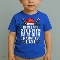 Homeland Security Naughty List Christmas Cute Gift Toddler T-Shirt thumb 2