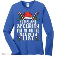Homeland Security Naughty List Christmas Cute Gift Women's Long Sleeve Shirt thumb 0