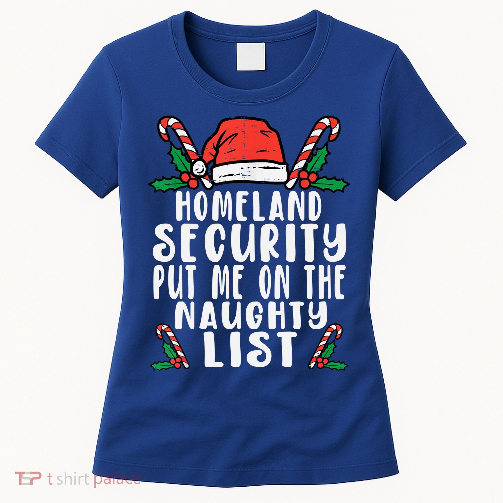 Homeland Security Naughty List Christmas Cute Gift Women's T-Shirt