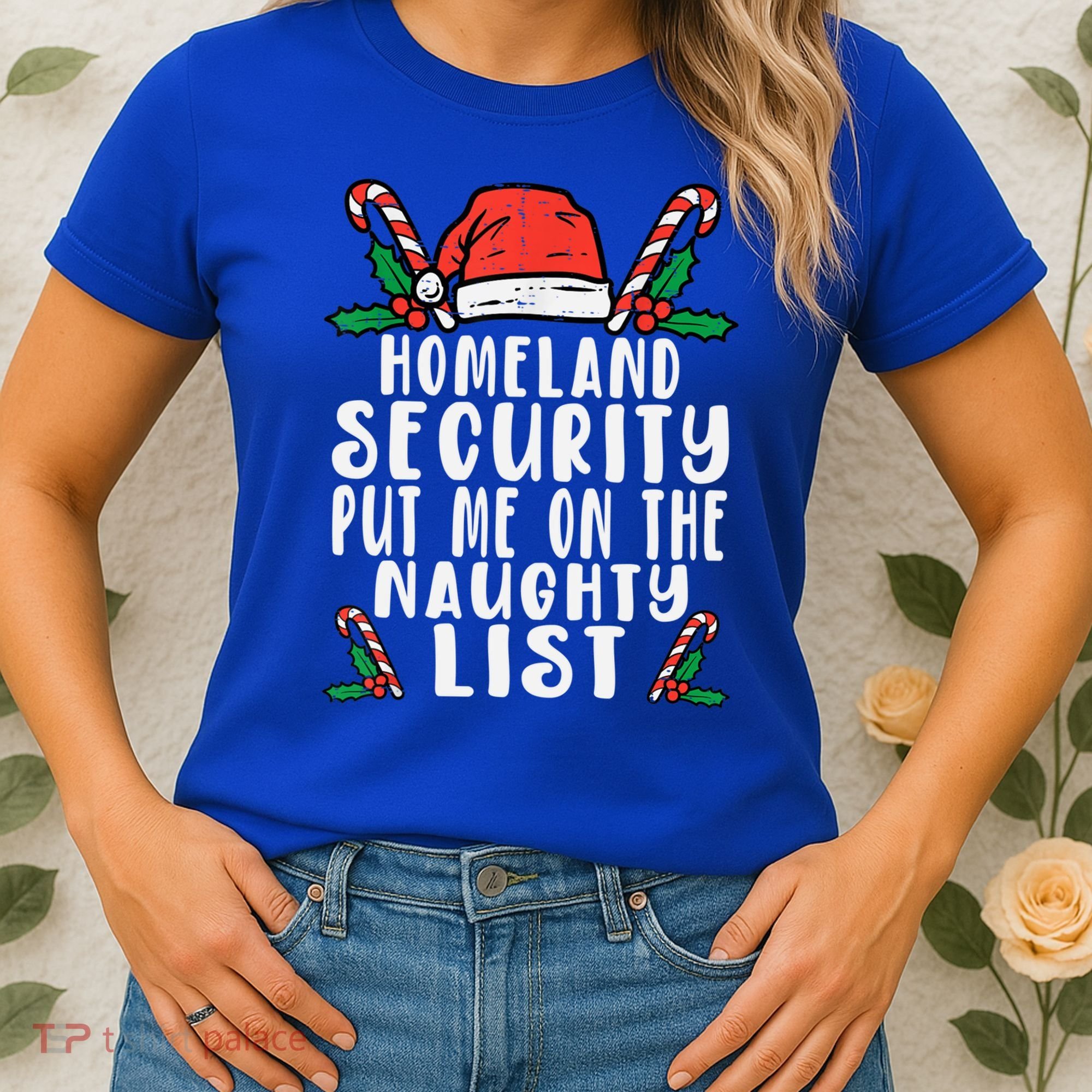 Homeland Security Naughty List Christmas Cute Gift Women's T-Shirt