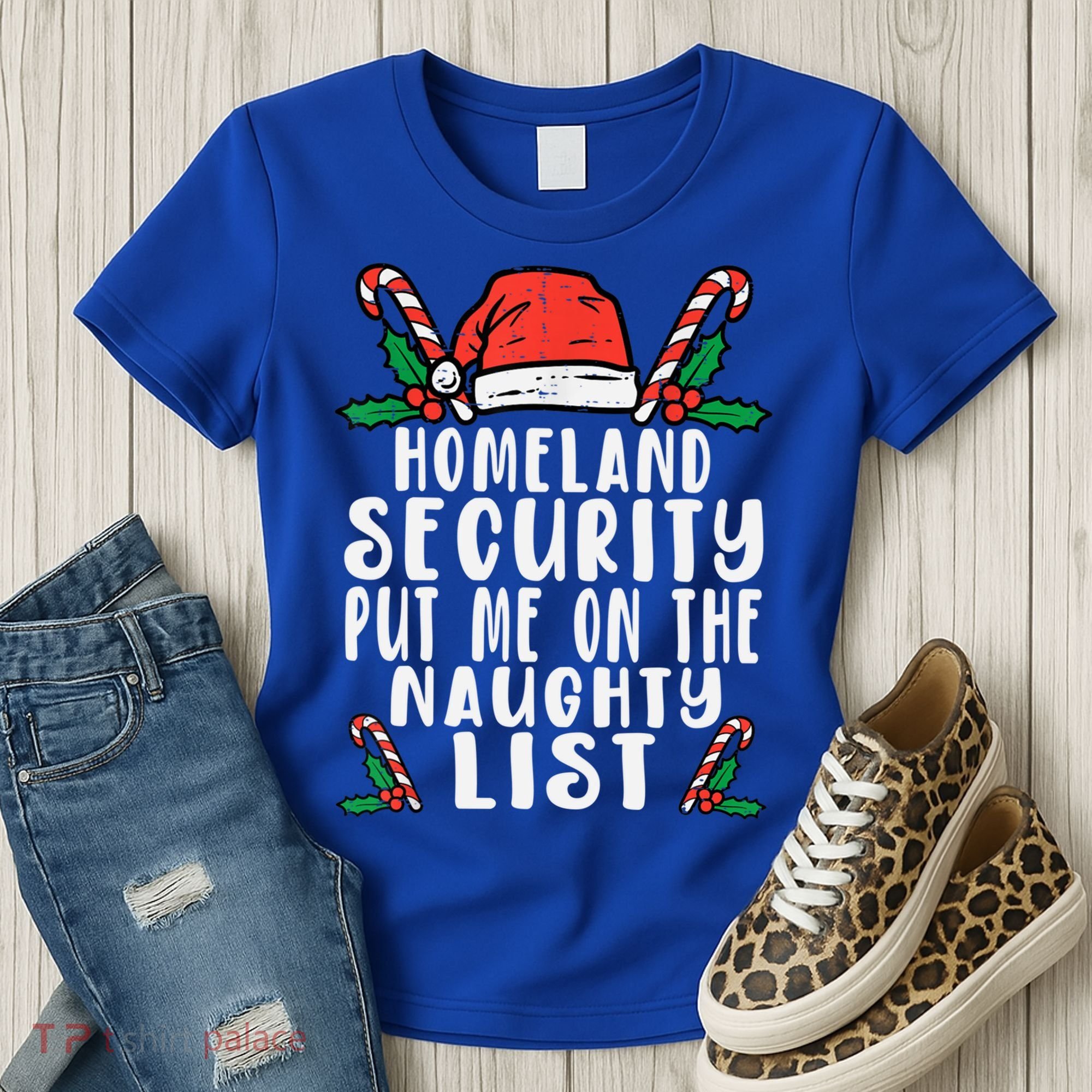 Homeland Security Naughty List Christmas Cute Gift Women's T-Shirt