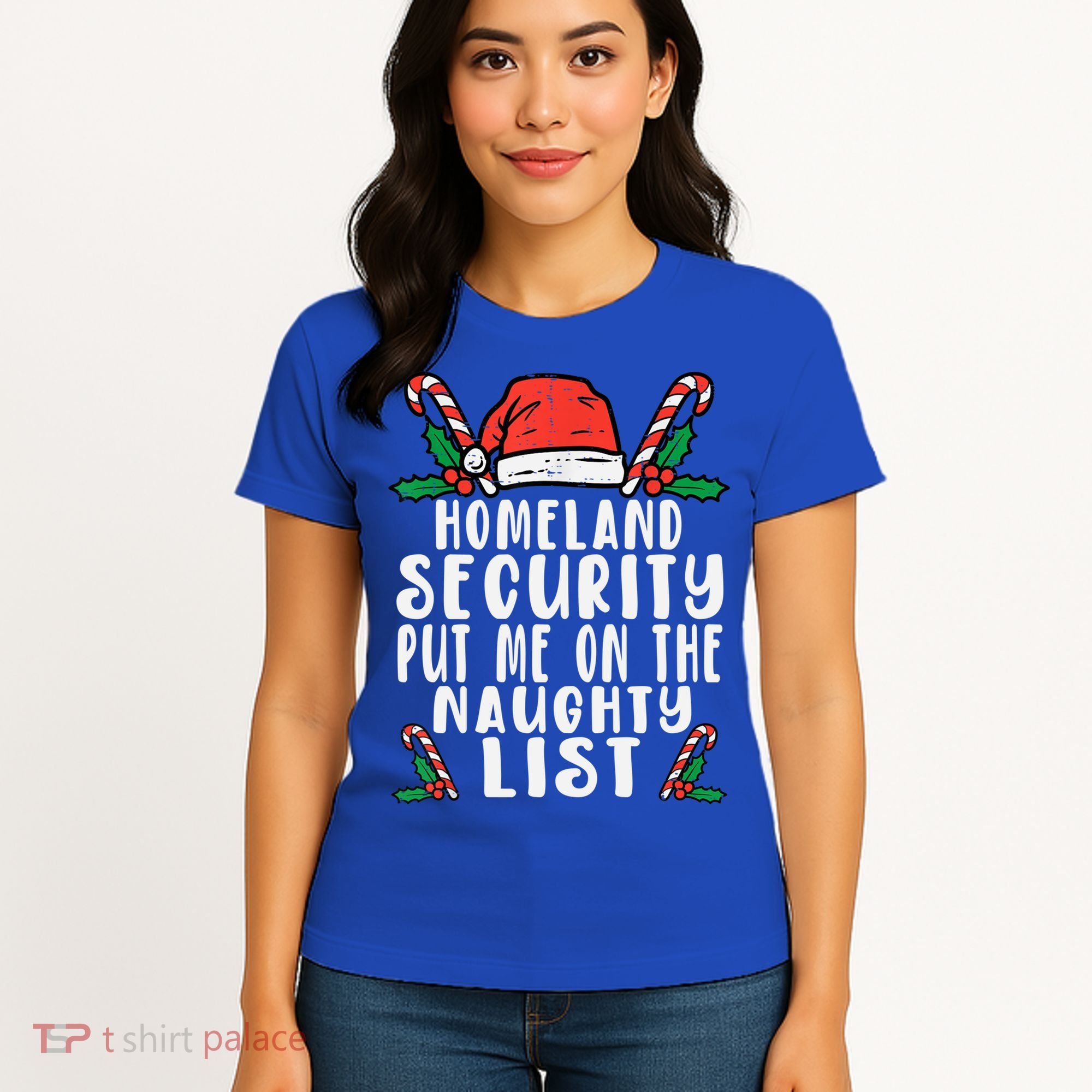 Homeland Security Naughty List Christmas Cute Gift Women's T-Shirt