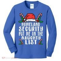 Homeland Security Naughty List Christmas Cute Gift Kids Long Sleeve Shirt thumb 0