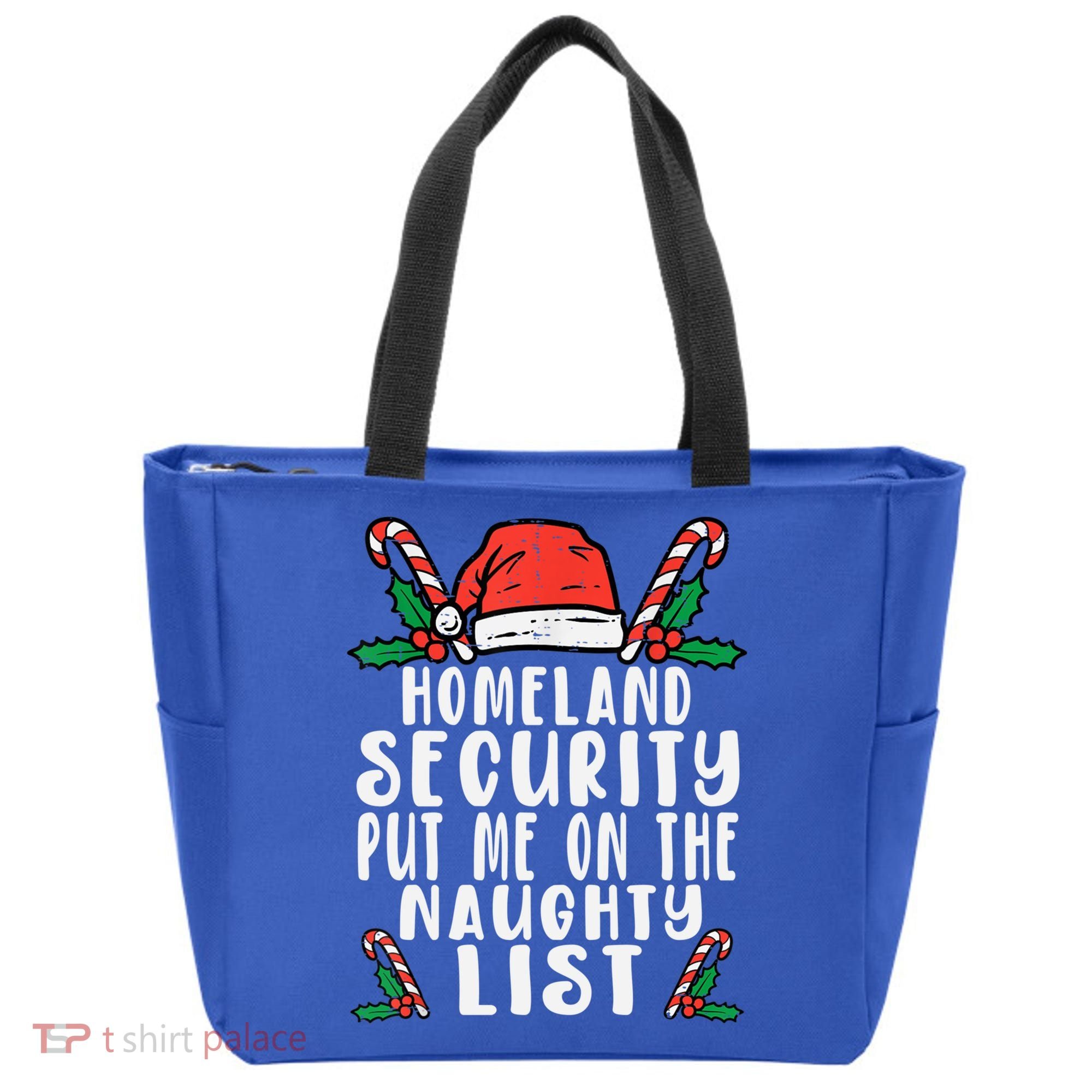 Homeland Security Naughty List Christmas Cute Gift Tote Bag