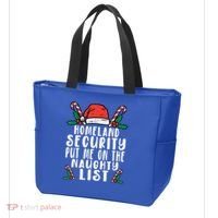 Homeland Security Naughty List Christmas Cute Gift Tote Bag thumb 3