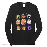 Halloween Spooky Nugget Cute Scary Movie Characters Night Long Sleeve Shirt thumb 0