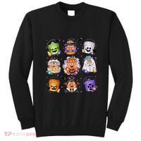 Halloween Spooky Nugget Cute Scary Movie Characters Night Sweatshirt thumb 0