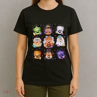 Halloween Spooky Nugget Cute Scary Movie Characters Night T-Shirt thumb 4