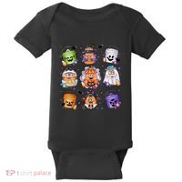 Halloween Spooky Nugget Cute Scary Movie Characters Night Baby Bodysuit thumb 0