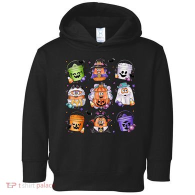 Halloween Spooky Nugget Cute Scary Movie Characters Night Toddler Hoodie