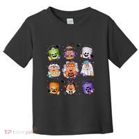 Halloween Spooky Nugget Cute Scary Movie Characters Night Toddler T-Shirt thumb 0