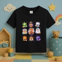 Halloween Spooky Nugget Cute Scary Movie Characters Night Toddler T-Shirt thumb 3