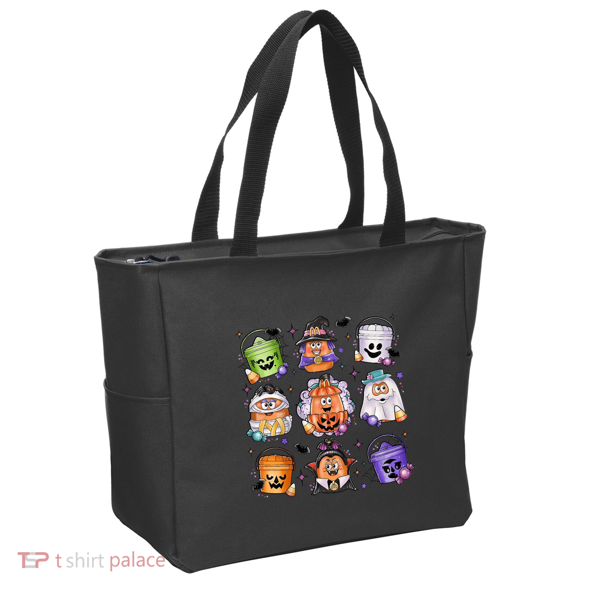 Halloween Spooky Nugget Cute Scary Movie Characters Night Tote Bag