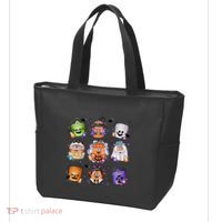 Halloween Spooky Nugget Cute Scary Movie Characters Night Tote Bag thumb 3