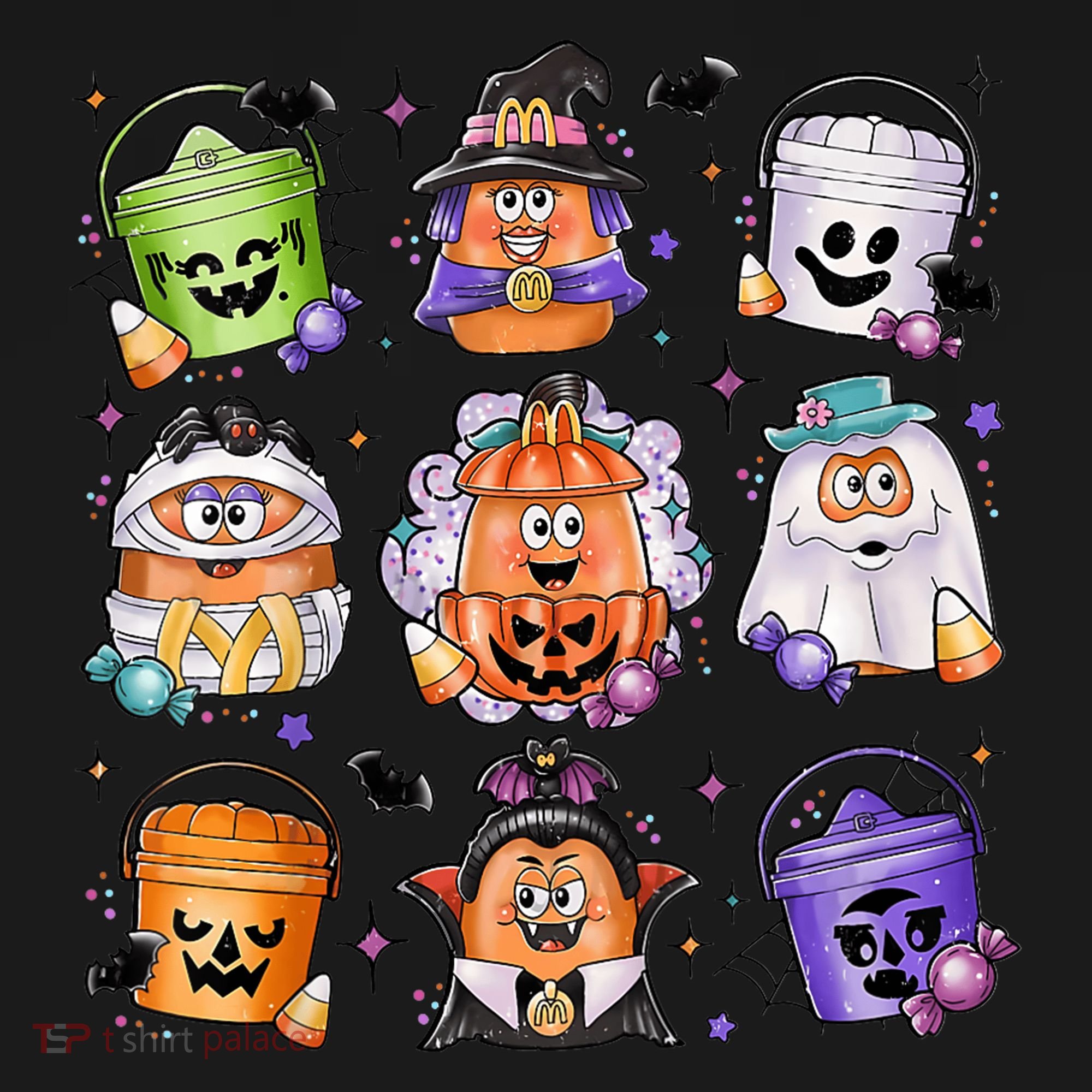 Halloween Spooky Nugget Cute Scary Movie Characters Night Tote Bag