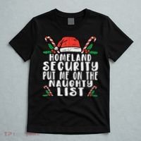 Homeland Security Naughty List Christmas T-Shirt thumb 5