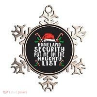Homeland Security Naughty List Christmas Ornament thumb 0