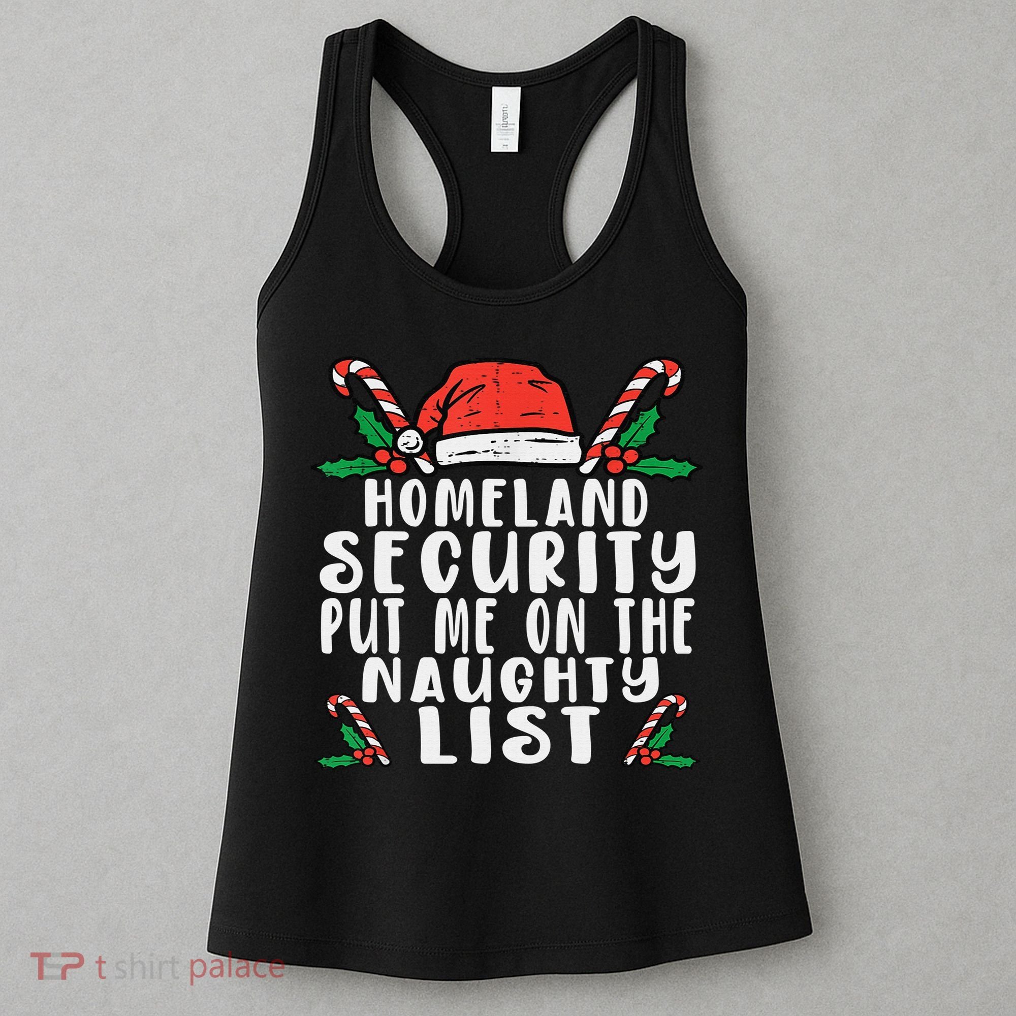 Homeland Security Naughty List Christmas Women's Tank Top