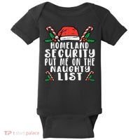 Homeland Security Naughty List Christmas Baby Bodysuit thumb 0