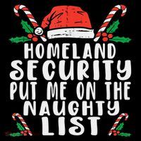 Homeland Security Naughty List Christmas Baby Bodysuit thumb 2