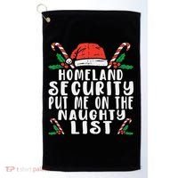 Homeland Security Naughty List Christmas Golf Towel thumb 0