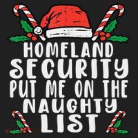 Homeland Security Naughty List Christmas Golf Towel thumb 3
