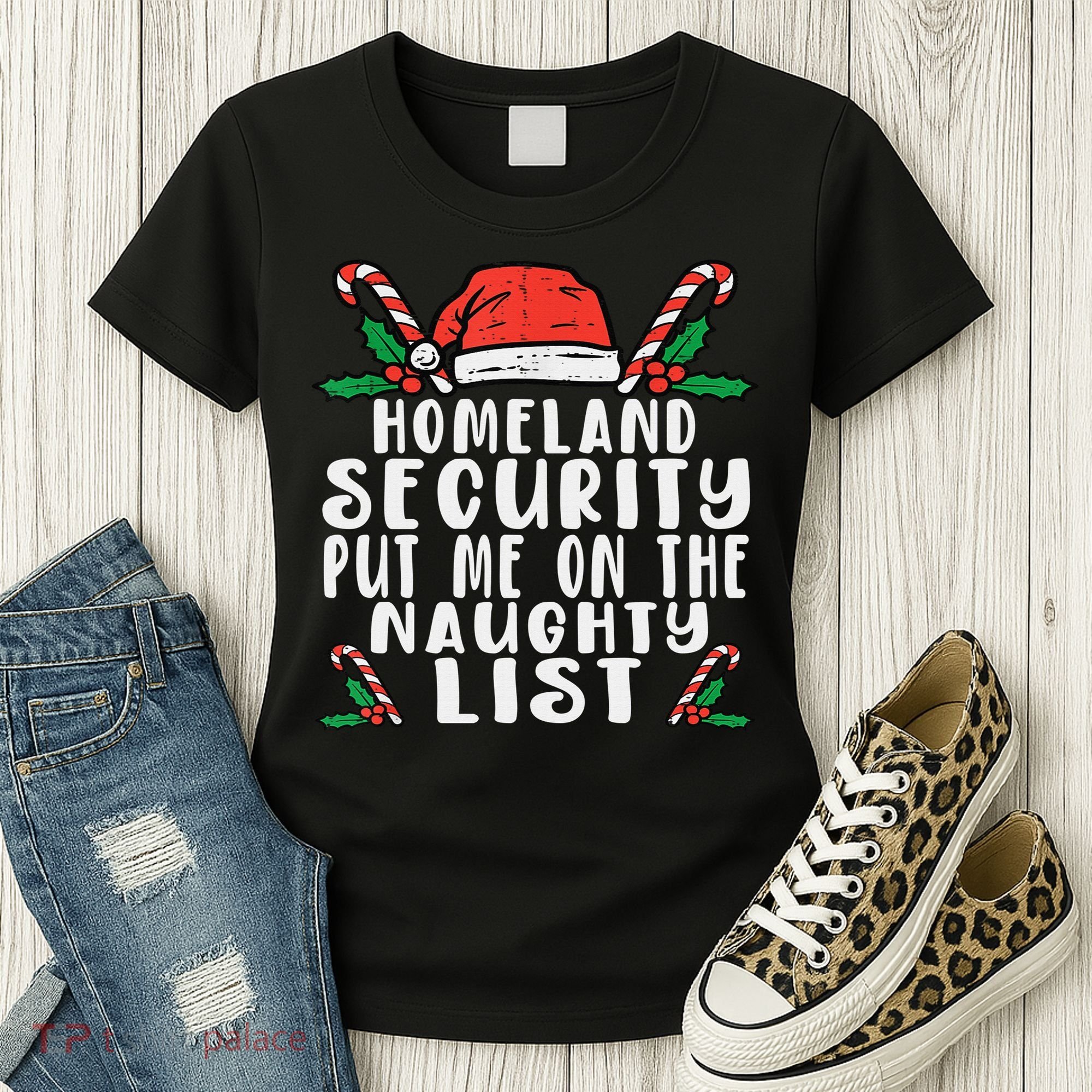 Homeland Security Naughty List Christmas Women's T-Shirt