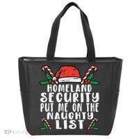 Homeland Security Naughty List Christmas Tote Bag thumb 0
