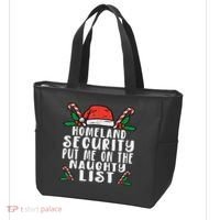 Homeland Security Naughty List Christmas Tote Bag thumb 3