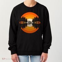 Hiker Sunset Nature Retro Gift Women's Sweatshirt thumb 0