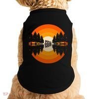 Hiker Sunset Nature Retro Gift Doggie Tank thumb 0