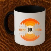 Hiker Sunset Nature Retro Gift Coffee Mug thumb 2